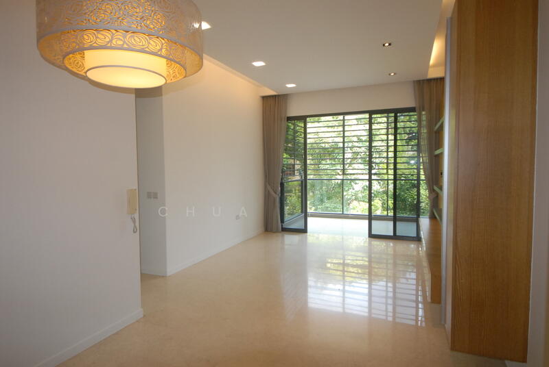 Airy Living Room with a beautiful and serene greenery view