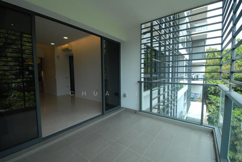 Living Room opens out to spacious balcony excellent for outdoor living