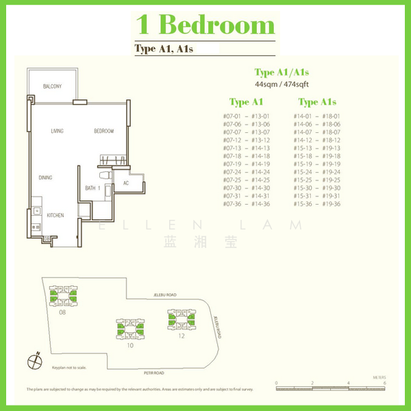 Hillion Residences, 12 Jelebu Road, 1 Bedroom, 474 sqft, Apartment For Rent, by Ellen Lam 蓝湘莹, 20912552 - PropertyGuru.com.sg