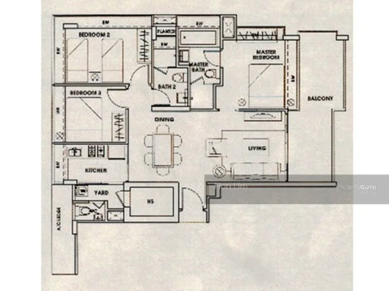 Vanadium, 7 Hertford Road, 3 Bedrooms, 1,109 sqft, Apartment For Rent, by Kenny G K Chong, 20918686 - PropertyGuru.com.sg