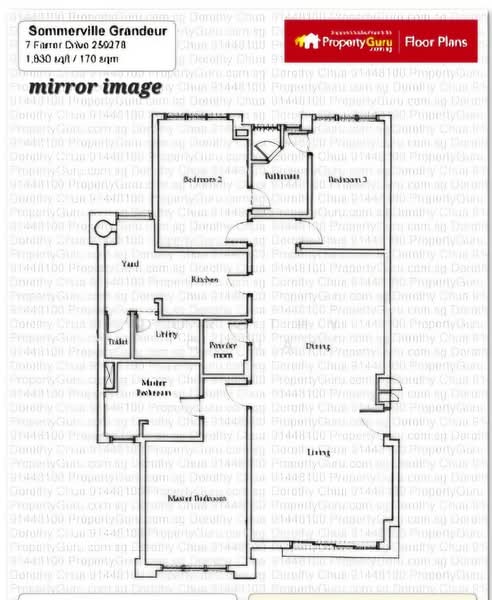 Sommerville Grandeur, 7 Farrer Drive, 3 Bedrooms, 1,830 sqft, Condominium For Rent, by Dorothy Chua, 20921833 - PropertyGuru.com.sg