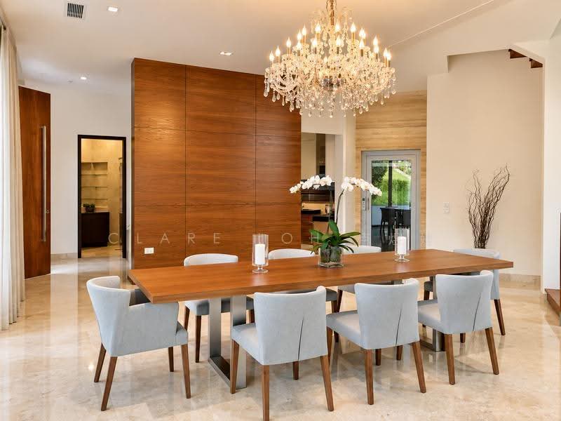 Modern Lornie Road Detached House to rent, Lornie Road, Tanglin / Holland / Bukit Timah, 7 Bedrooms, 9,450 sqft, Bungalow House For Rent, by Clare Loh 卢煜婕, 20937902 - Dining Room - PropertyGuru.com.sg