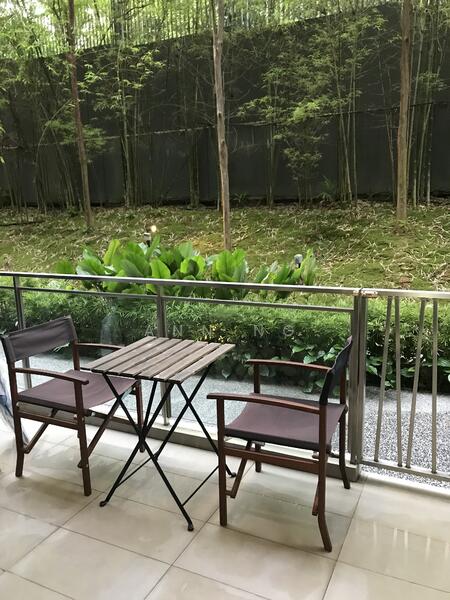 The Foresta @ Mount Faber, 102 Wishart Road, 1 Bedroom, 584 sqft, Condominium For Rent, by Ann Ng 黄子玹, 20946508 - Alfresco dining facing the greenery - PropertyGuru.com.sg