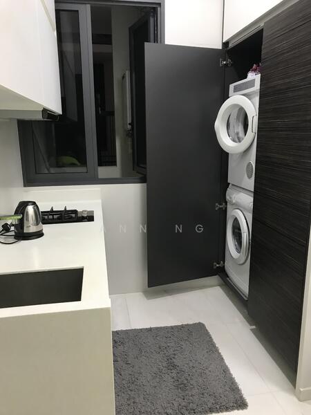 The Foresta @ Mount Faber, 102 Wishart Road, 1 Bedroom, 584 sqft, Condominium For Rent, by Ann Ng 黄子玹, 20946508 - Washer & Dryer are provide with refridgerator by the side - PropertyGuru.com.sg