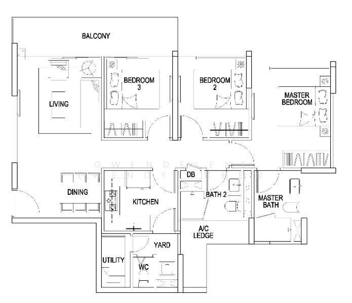 FLO Residence, 1 Punggol Field Walk, Hougang / Punggol / Sengkang, 3 Bedrooms, 1,012 sqft, Condominium For Rent, by Gwendelene (Wendy) Chew, 20961177 - PropertyGuru.com.sg