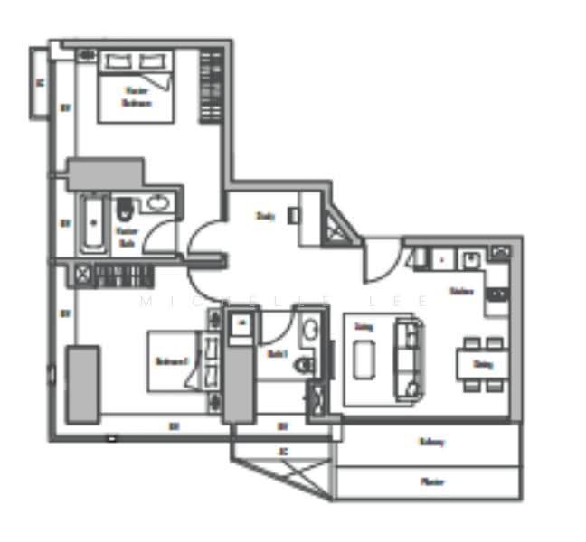 V on Shenton, 5 Shenton Way, Boat Quay / Raffles Place / Marina, 2 Bedrooms, 1,152 sqft, Condominium For Rent, by Michelle Lee, 20968607 - PropertyGuru.com.sg
