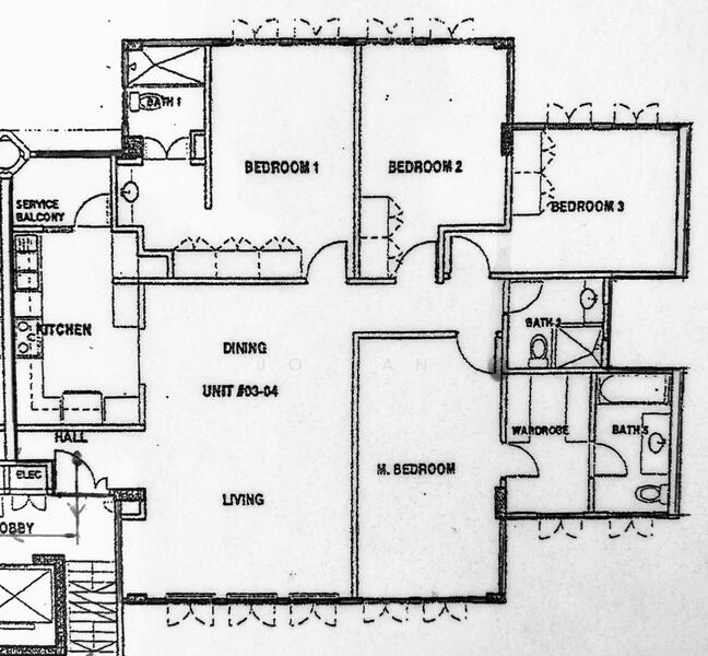Four bedroom 3 bathroom - floorplan