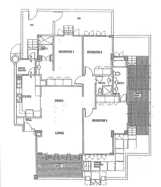 Lotus @ Joo Chiat, 89 Joo Chiat Place, 3 Bedrooms, 2,200 sqft, Apartment For Rent, by JO Tan, 20971030 - Corner unit - Three Bedroom Three Bathroom
Ground Floor with outdoor patio - PropertyGuru.com.sg