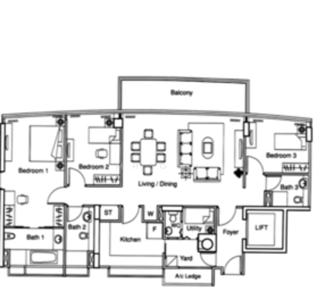 The Light @ Cairnhill, 19 Cairnhill Circle, 3 Bedrooms, 1,690 sqft, Condominium For Rent, by MH Goh, 20972021 - PropertyGuru.com.sg