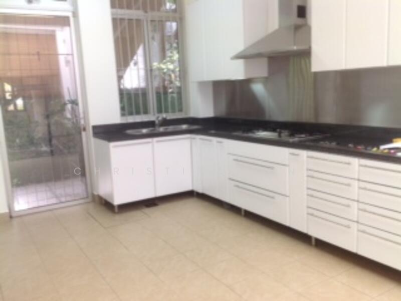 modern kitchen with aircon.