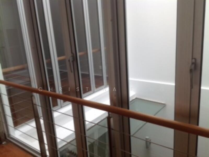 window overlooking air-well area.