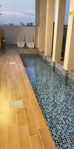 Cozy Lap Pool at Top Floor Deck