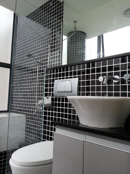 Master Bathroom with Sunken Bathtub on the Left-Side.