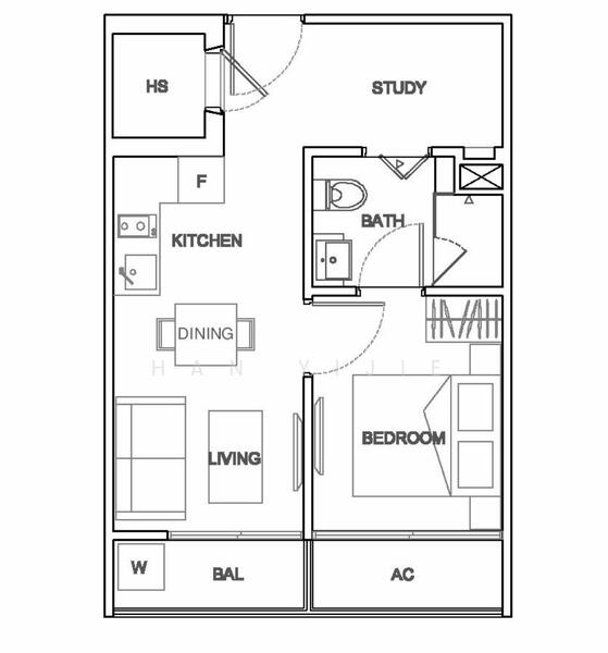 Vibes @ Upper Serangoon, 488 Upper Serangoon Road, 1 Bedroom, 441 sqft, Apartment For Rent, by Han Yijie, 20996071 - PropertyGuru.com.sg