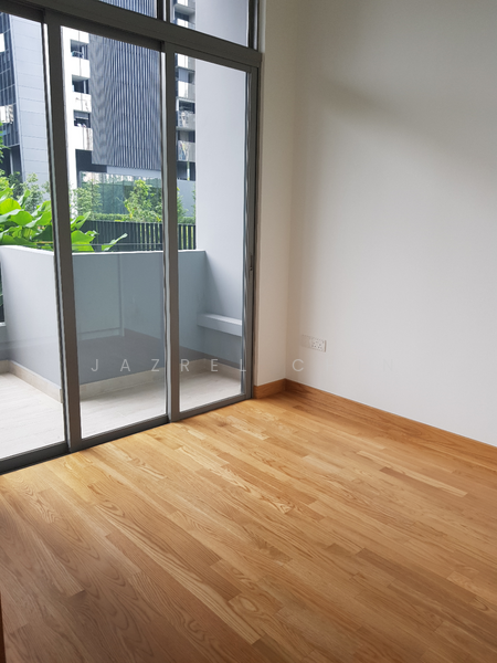 Bedroom leads to balcony