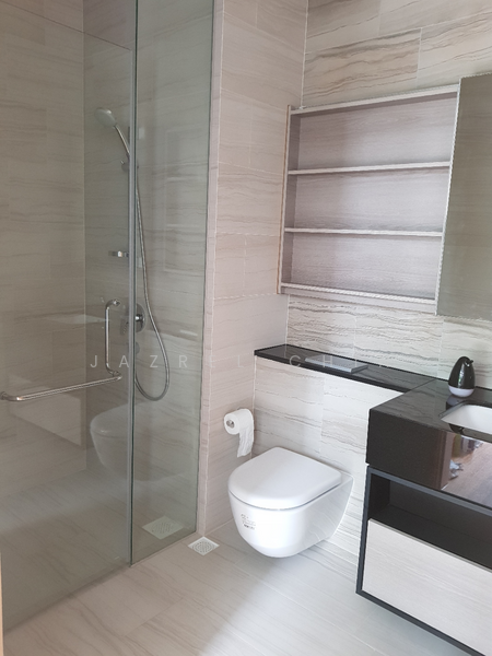 Bathroom with standing shower