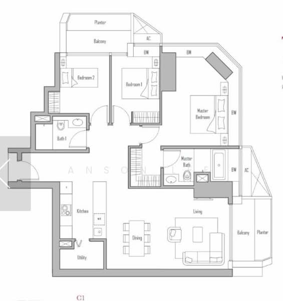 V on Shenton, 5 Shenton Way, 3 Bedrooms, 1,528 sqft, Condominium For Rent, by Anson Lee, 21009444 - PropertyGuru.com.sg