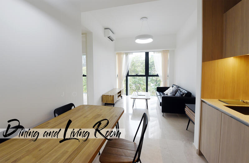 DUO Residences, 1 Fraser Street, 2 Bedrooms, 840 sqft, Apartment For Rent, by Johanna Tay, 21015364 - Dining and Living Room - PropertyGuru.com.sg