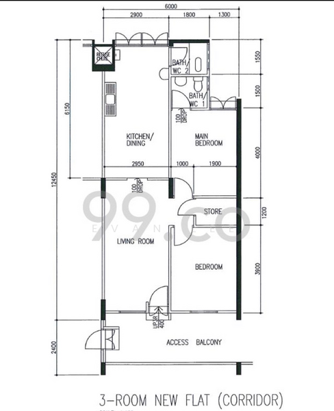 Ang Mo Kio, Ang Mo Kio Ave 5 blk 604, 2 Bedrooms, 780 sqft, HDB Flat For Rent, by Evan Lee, 21039490 - PropertyGuru.com.sg