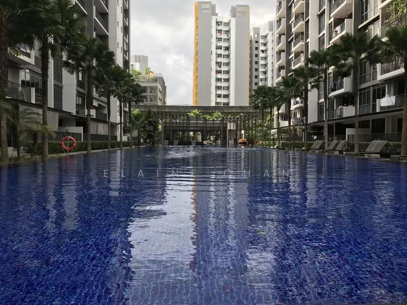 La Fiesta, 60 Sengkang Square, Hougang / Punggol / Sengkang, 1 Bedroom, 452 sqft, Condominium For Rent, by Elaine Chan, 21041826 - Very wide 50m lap pool (1st pool) - PropertyGuru.com.sg