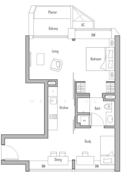 V on Shenton, 5A Shenton Way, 2 Bedrooms, 700 sqft, Condominium For Rent, by Wayne Lua, 21048834 - PropertyGuru.com.sg