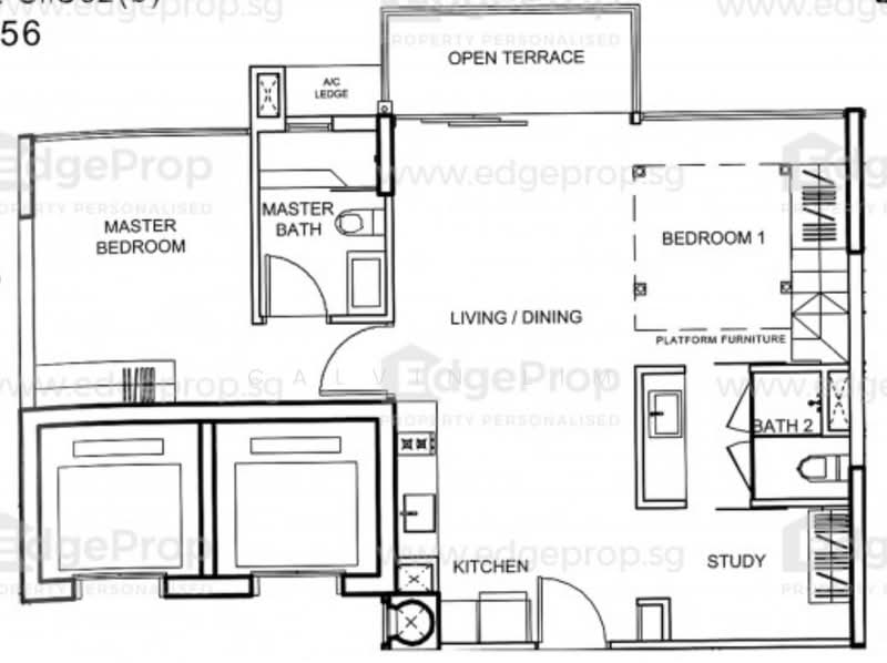 Watertown, 71 Punggol Central, 2 Bedrooms, 807 sqft, Condominium For Rent, by Calvin Lim, 21049489 - PropertyGuru.com.sg