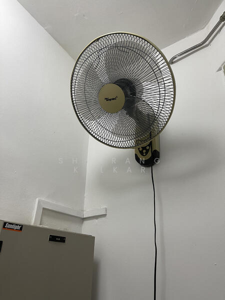 Wall fan in Helper room