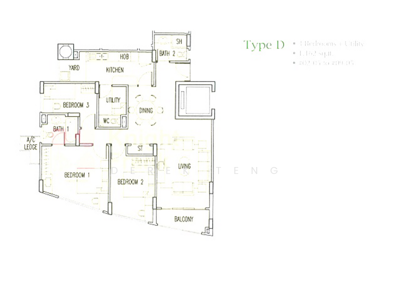 Claremont, 161 Killiney Road, 3 Bedrooms, 1,163 sqft, Apartment For Rent, by Derek Teng, 21071206 - PropertyGuru.com.sg