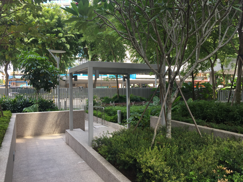 side gate leading to MRT/ Bus Stop