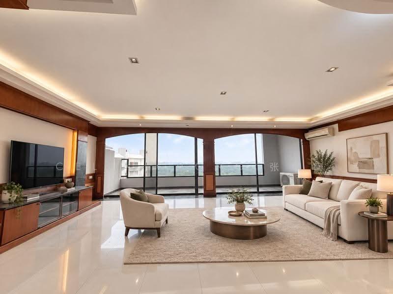 Wing on Life Garden, 335 Bukit Timah Road, Tanglin / Holland / Bukit Timah, 4 Bedrooms, 3,300 sqft, Apartment For Rent, by Celia Chong 张瑂籣, 21121140 - Living Room - PropertyGuru.com.sg