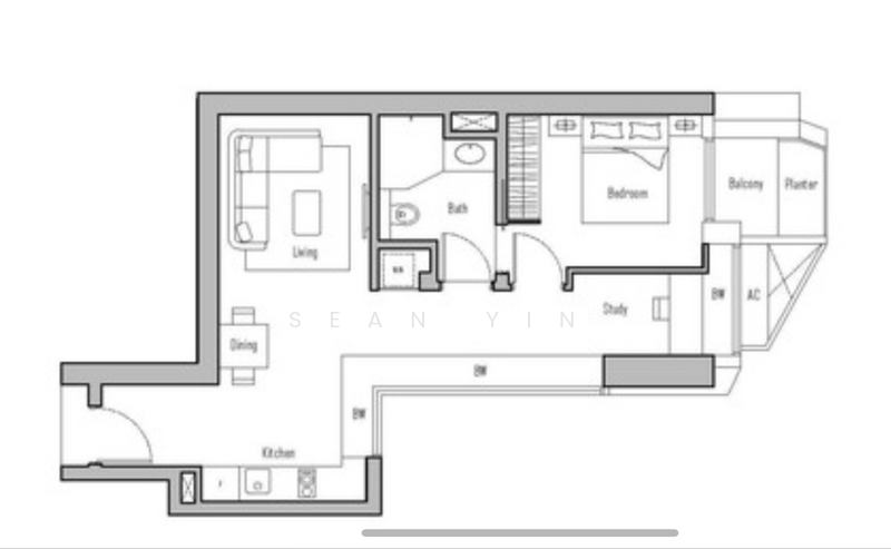 V on Shenton, 5 Shenton Way, 1 Bedroom, 743 sqft, Condominium For Rent, by Sean Yin, 21133999 - PropertyGuru.com.sg