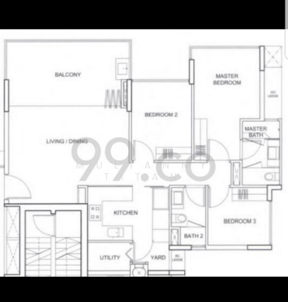 Watertown, 61 Punggol Central, 3 Bedrooms, 1,119 sqft, Condominium For Rent, by Mulianny Titan, 21139084 - PropertyGuru.com.sg