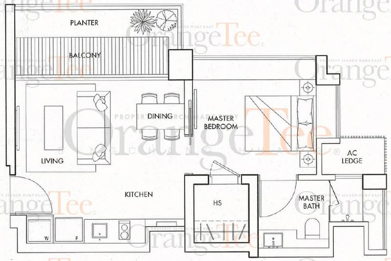 Spottiswoode Residences, 48 Spottiswoode Park Road, 1 Bedroom, 603 sqft, Condominium For Rent, by Bingchang Huang, 21154281 - PropertyGuru.com.sg