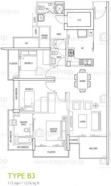 The Parc Condominium, 3 West Coast Walk, 3 Bedrooms, 1,216 sqft, Condominium For Rent, by Dennis Li, 21154498 - PropertyGuru.com.sg