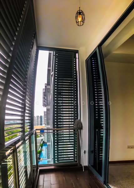 Watertown, 71 Punggol Central, Studio, 603 sqft, Condominium For Rent, by Jackie Foong, 21188751 - Balcony with pool view - PropertyGuru.com.sg