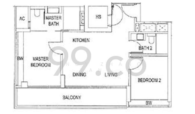 The Cape, 25 Amber Road, East Coast / Marine Parade, 2 Bedrooms, 850 sqft, Apartment For Rent, by Nancy Zhang Yani, 21194243 - PropertyGuru.com.sg