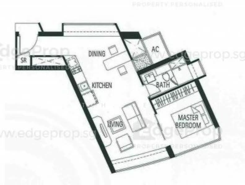 Tribeca by the Waterfront, 60 Kim Seng Road, 1 Bedroom, 570 sqft, Condominium For Rent, by T.H. Oei, 21223790 - PropertyGuru.com.sg