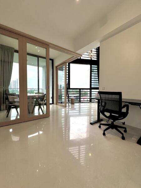 view from dining area (repurpose as study)