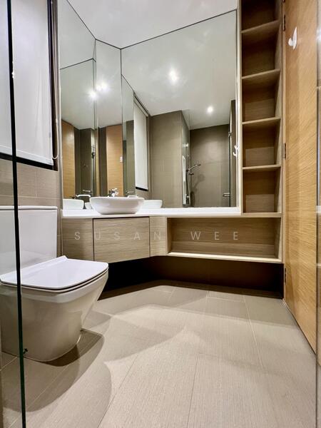 common bath - extensive vanity storage
