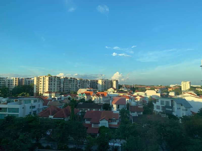 Changi Rise Condo, 4 Simei Rise, 3 Bedrooms, 1,281 sqft, Condominium For Rent, by Ricky Tan, 21224488 - View from living room - PropertyGuru.com.sg