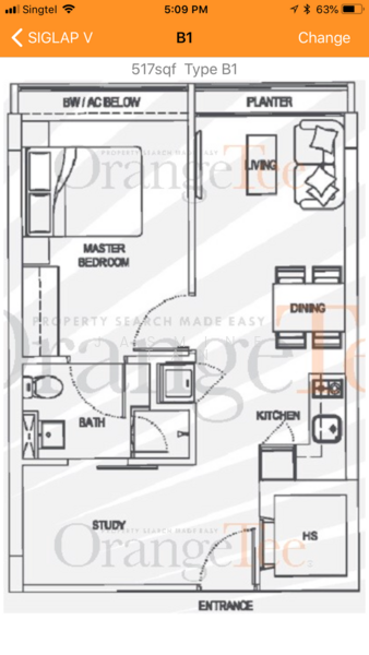 Siglap V, 2 First Street, 1 Bedroom, 517 sqft, Condominium For Rent, by Jasmine Tan, 21236777 - PropertyGuru.com.sg