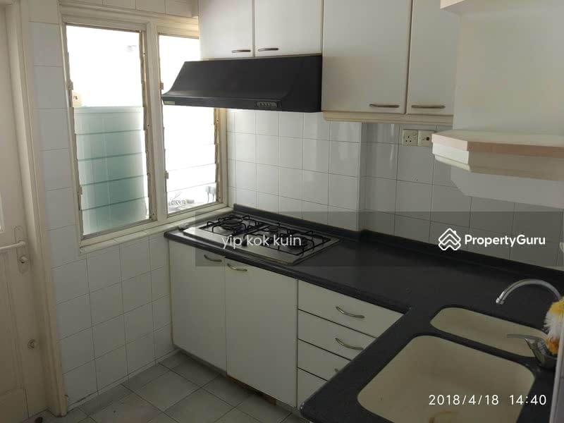 wet kitchen. there is a dry kitchen
