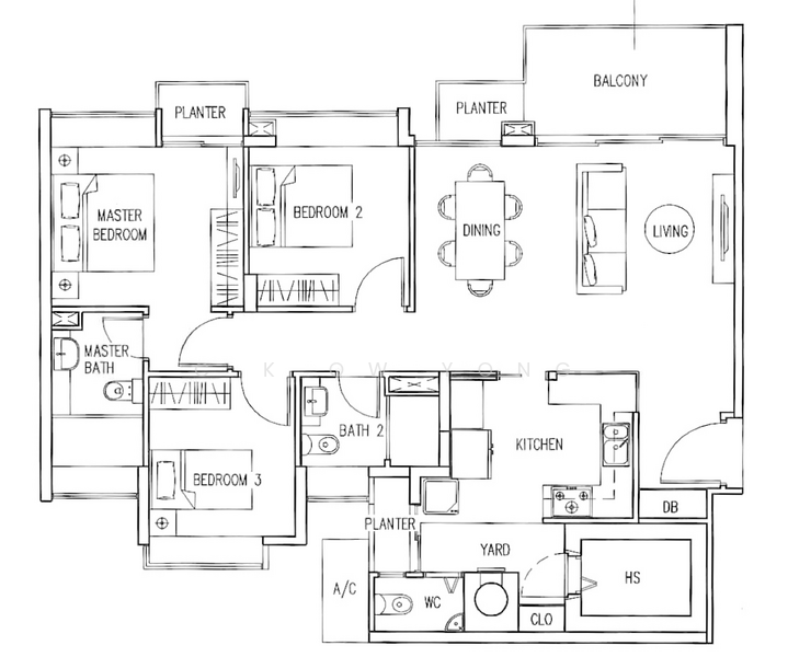 The Infiniti, 39B West Coast Park, 3 Bedrooms, 1,249 sqft, Condominium For Rent, by C K Ow Yong, 21243616 - PropertyGuru.com.sg