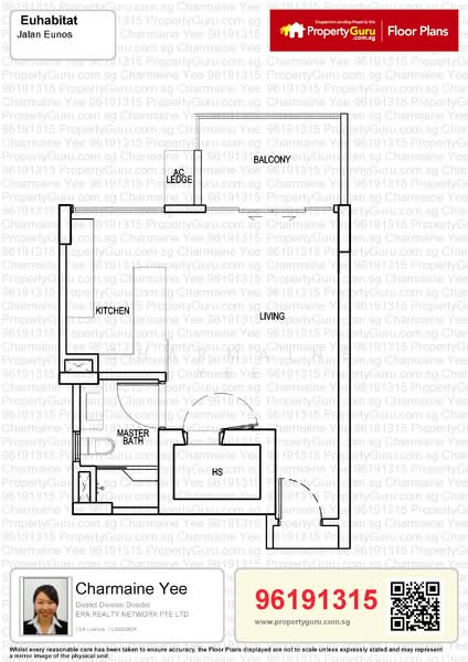 Euhabitat, Jalan Eunos, 1 Bedroom, 549 sqft, Condominium For Rent, by Charmaine Yee, 21244804 - PropertyGuru.com.sg