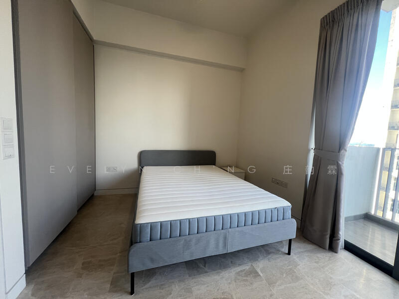 Partially furnished with queen-size bed