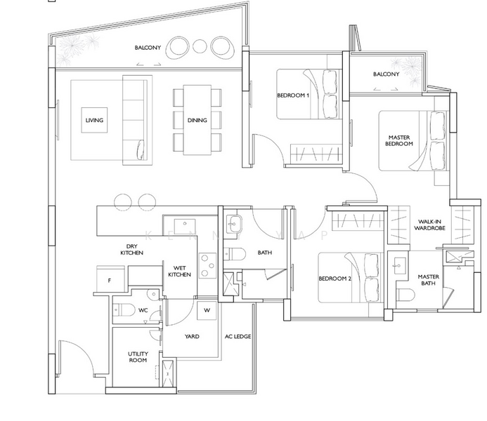 Archipelago, Bedok Reservoir Road, Bedok / Upper East Coast, 3 Bedrooms, 1,184 sqft, Condominium For Rent, by Kenny Yap, 21280036 - PropertyGuru.com.sg