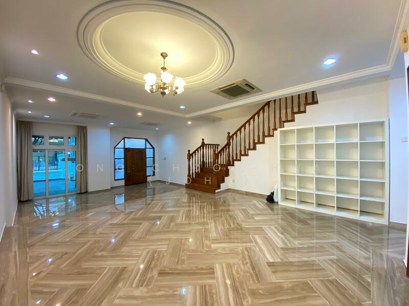 Woodlands, Oakwood Grove, 4 Bedrooms, 3,519 sqft, Terraced House For Sale, by Ong Choon-Hwa (John), 21281555 - view of dining and living areas from kitchen - PropertyGuru.com.sg