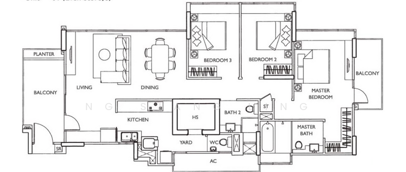 The Esta, 31 Amber Gardens, 3 Bedrooms, 1,378 sqft, Condominium For Rent, by Ng Siang Ling, 21293989 - PropertyGuru.com.sg