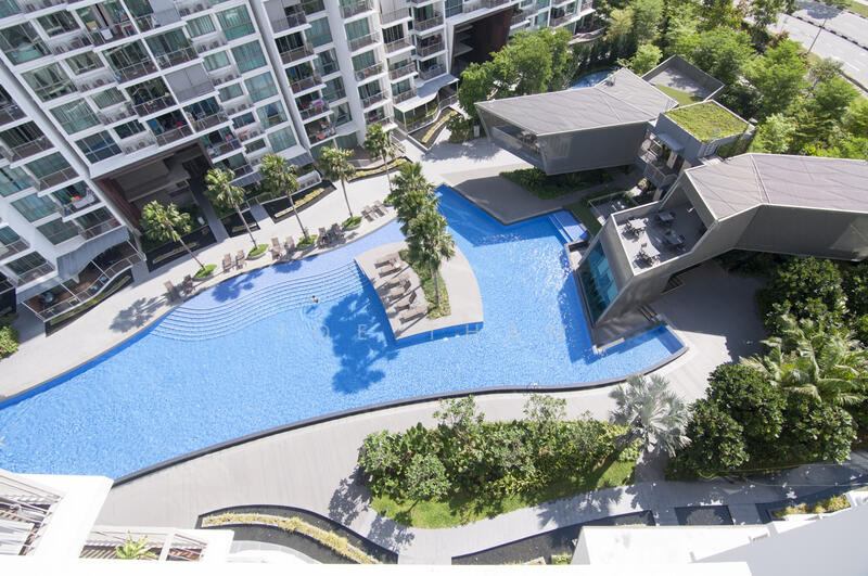Ripple Bay, 6 Pasir Ris Link, Pasir Ris / Tampines, 1 Bedroom, 484 sqft, Condominium For Rent, by Joe Tham, 21301458 - Swimming pool view - PropertyGuru.com.sg