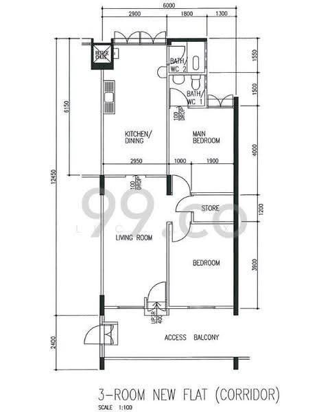 75 Telok Blangah Drive, 75 Telok Blangah Drive, Harbourfront / Telok Blangah, 2 Bedrooms, 721 sqft, HDB Flat For Rent, by Lucy Li Xi, 21301871 - PropertyGuru.com.sg